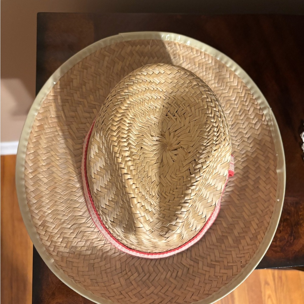 Straw Hat with Pink Band - Picture 4 of 12